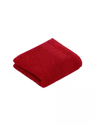 VOSSEN | Handtuch TOMORROW 50x100cm Weiss | rot