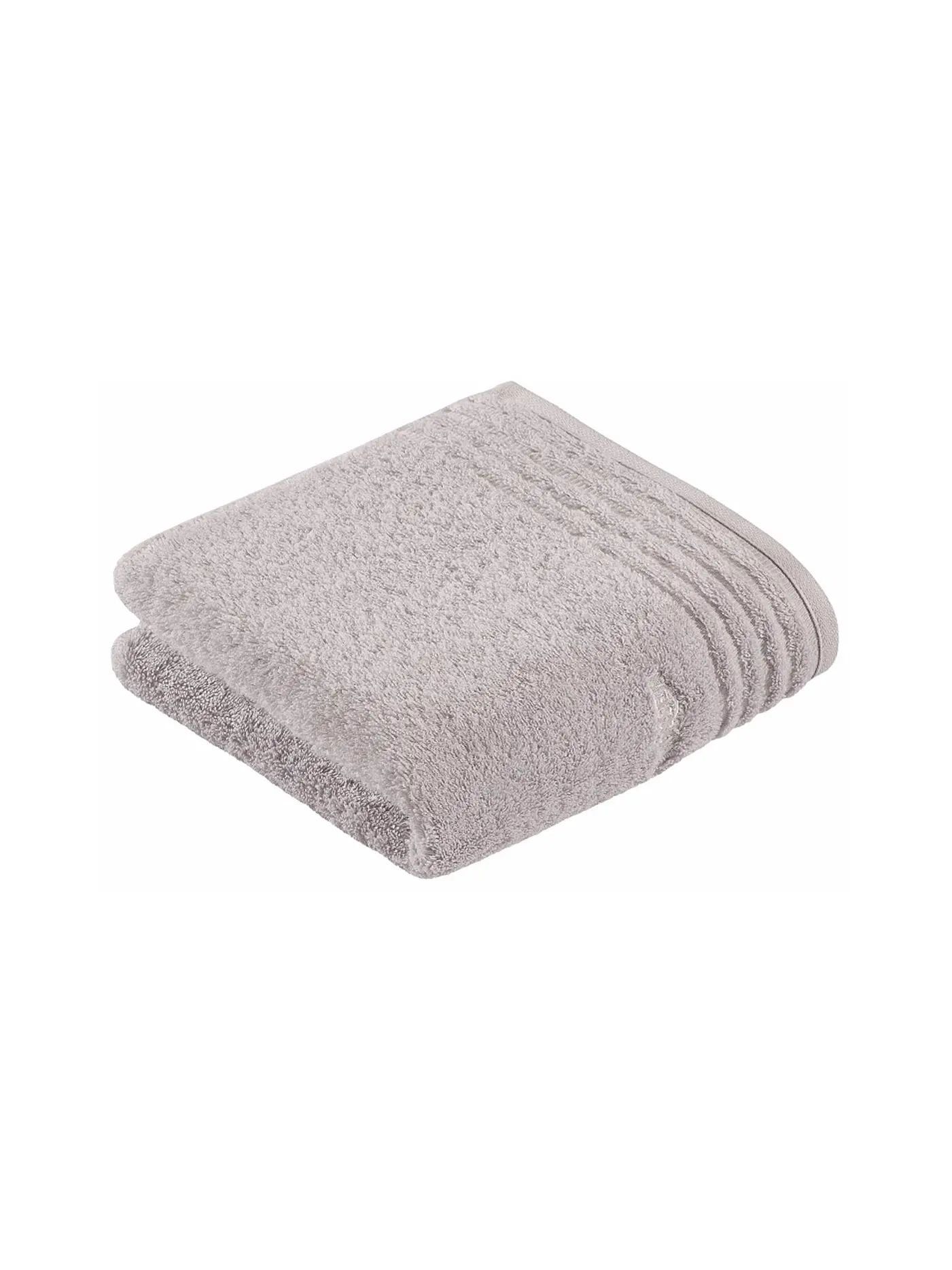 VOSSEN | Handtuch VIENNA STYLE SUPERSOFT 50x100cm Weiss | silber