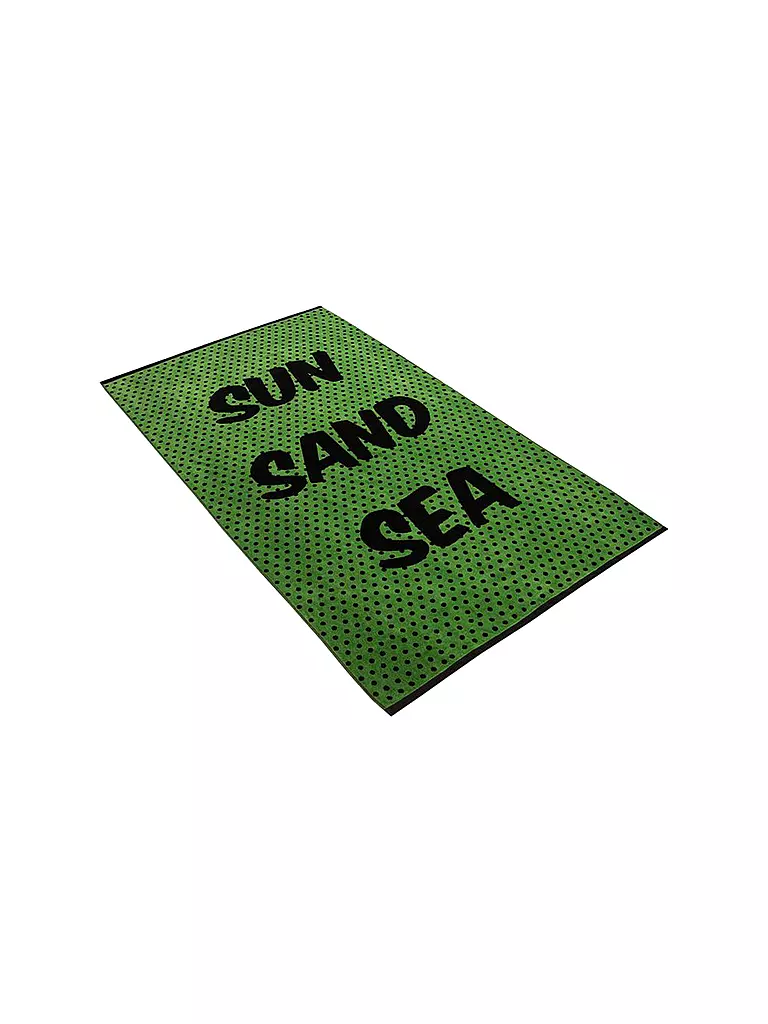 VOSSEN | Strandtuch 100x180cm Sun & Sand Green | grün