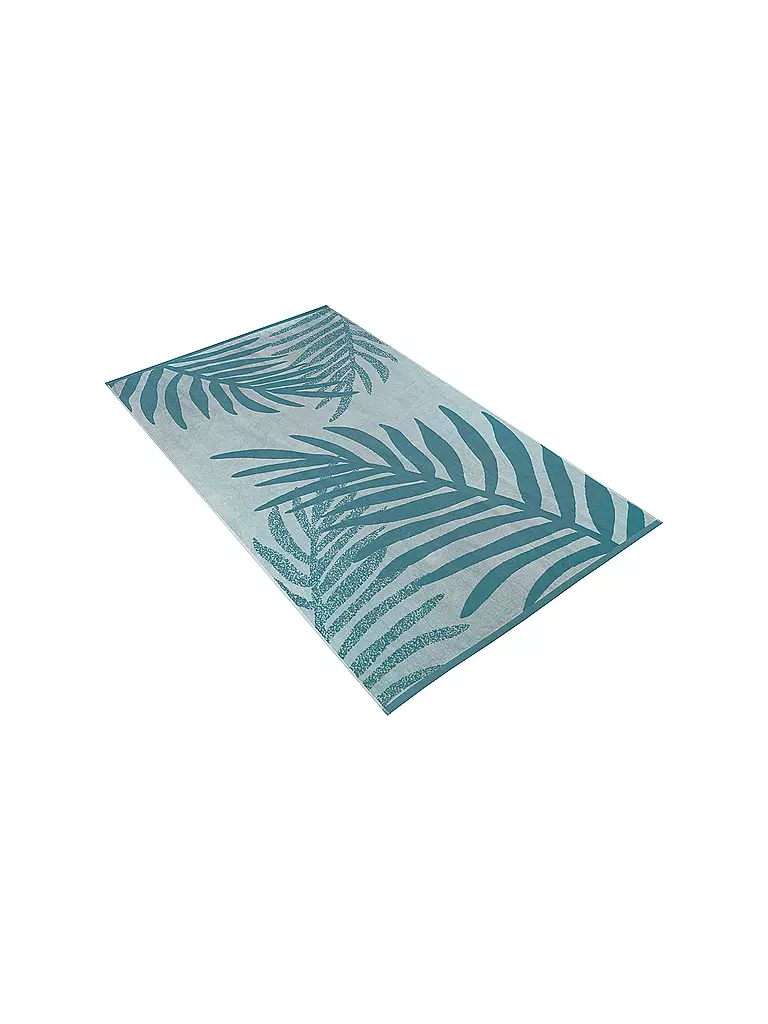 VOSSEN | Strandtuch PALM PARADISE 100x180cm Shell | petrol