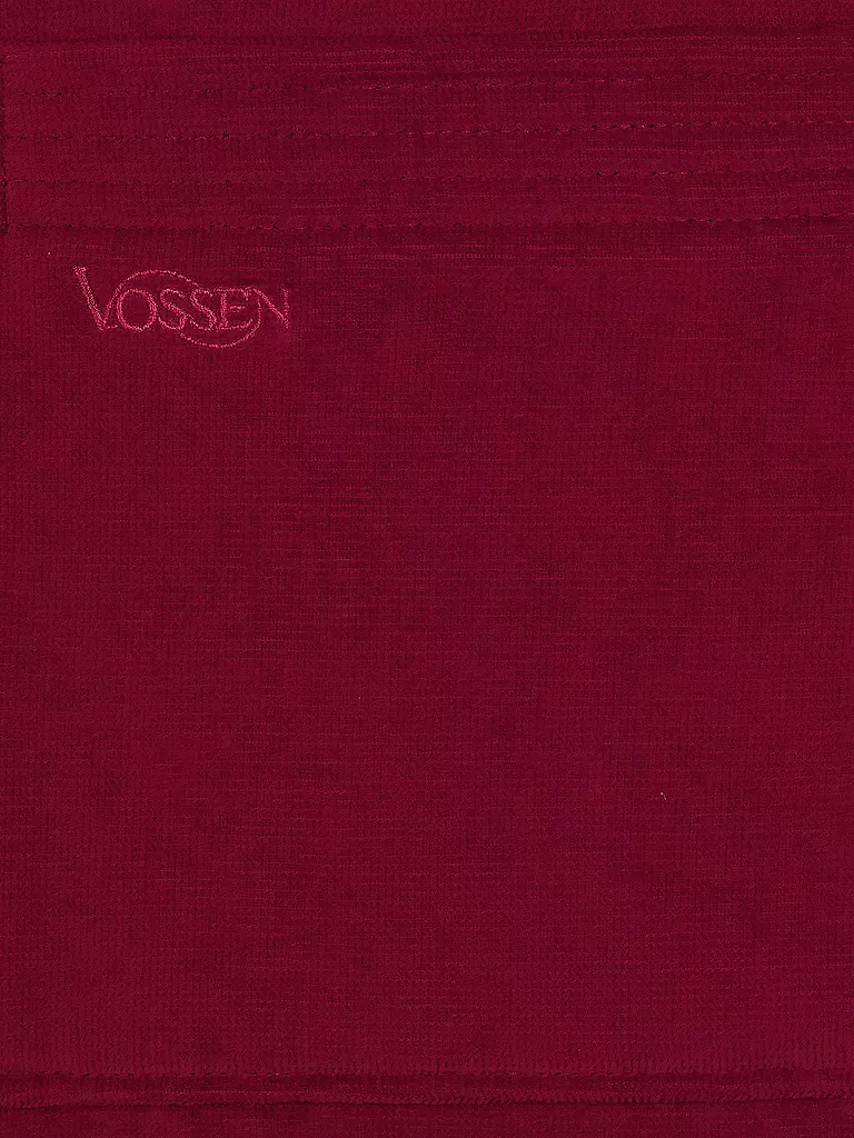 VOSSEN | Unisex Bademantel TEXAS Rubin | rot