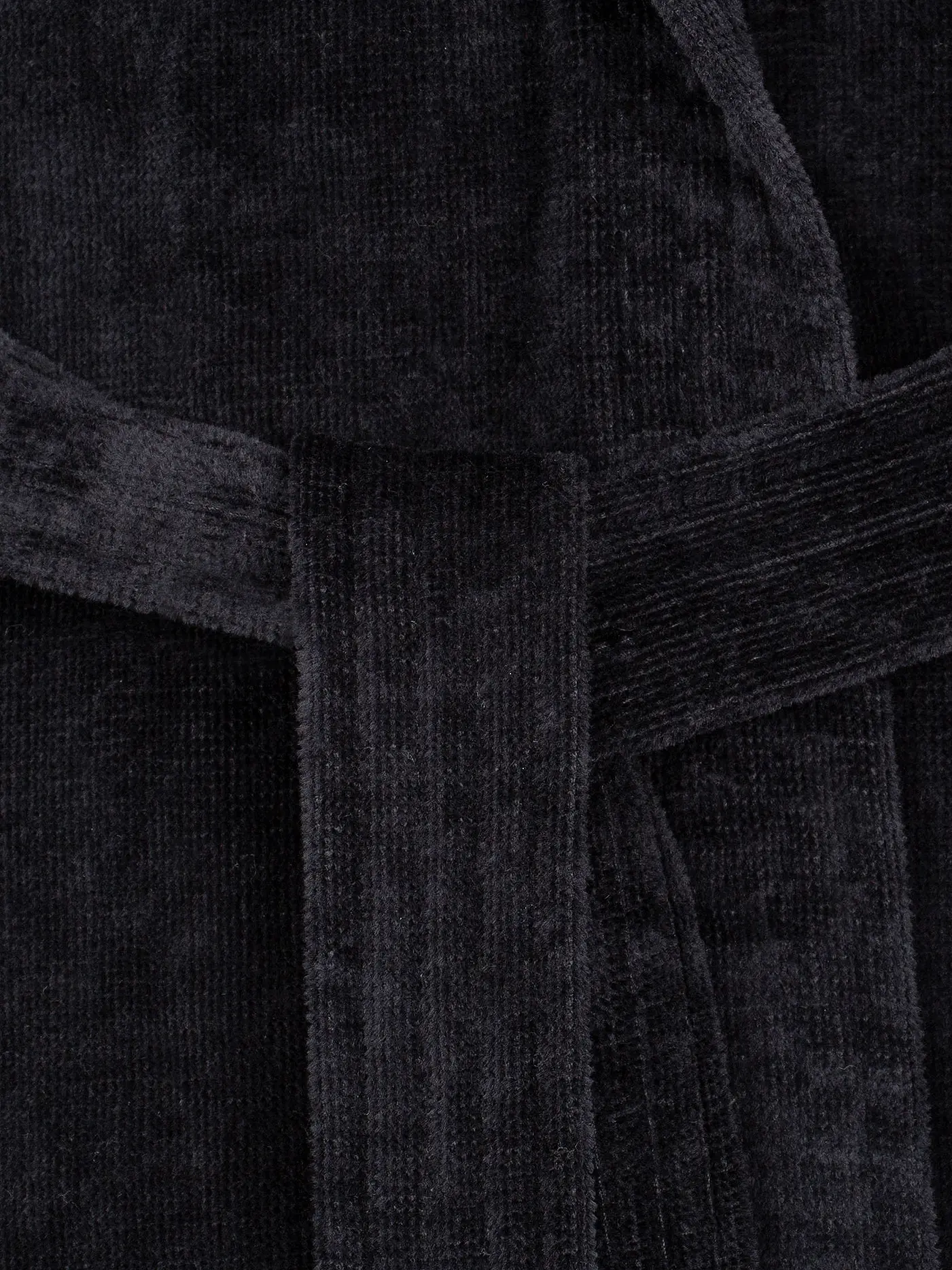 VOSSEN | Unisex Bademantel TEXAS Schwarz | schwarz