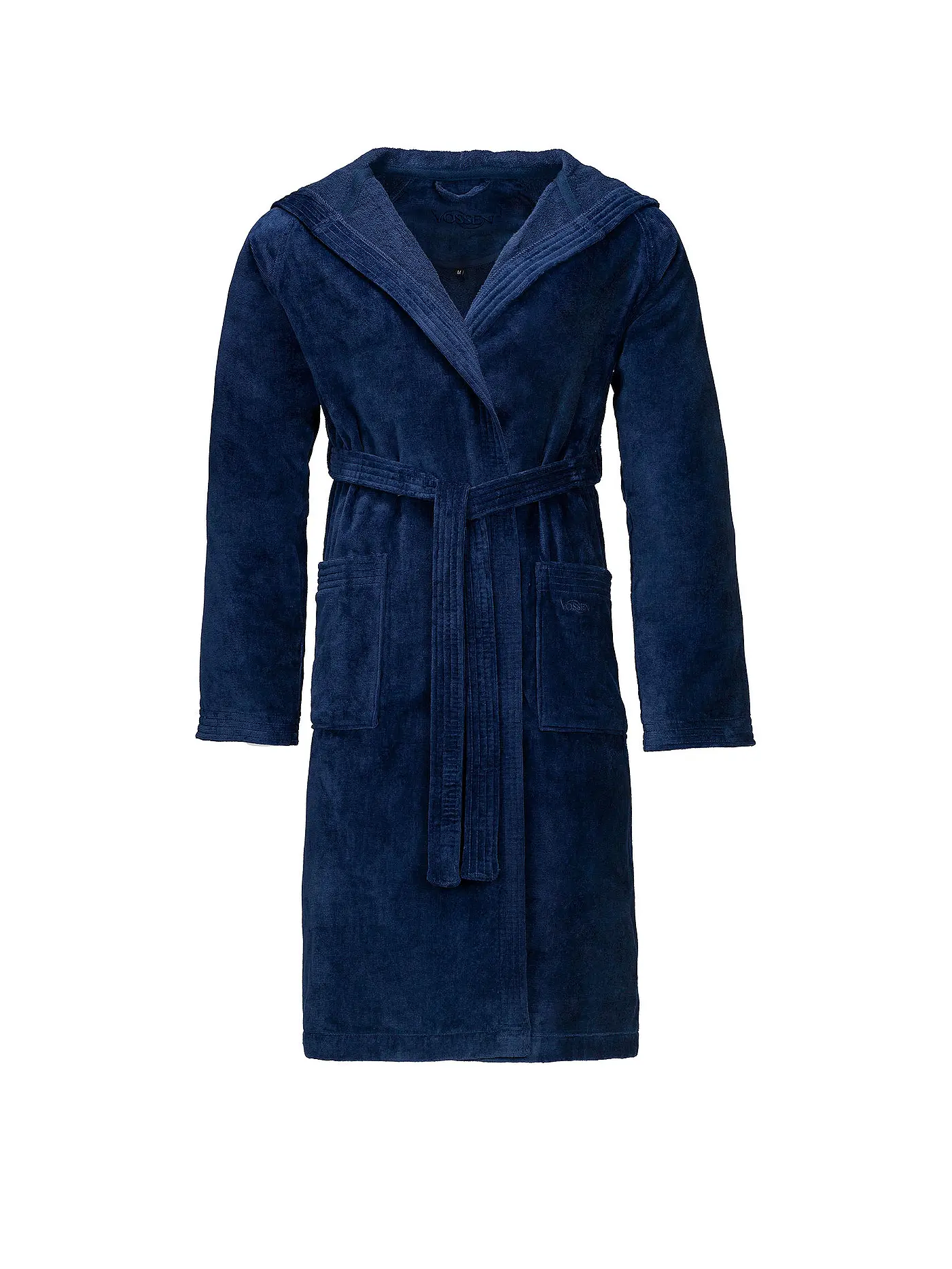 VOSSEN | Unisex Bademantel TEXAS Winternight | dunkelblau