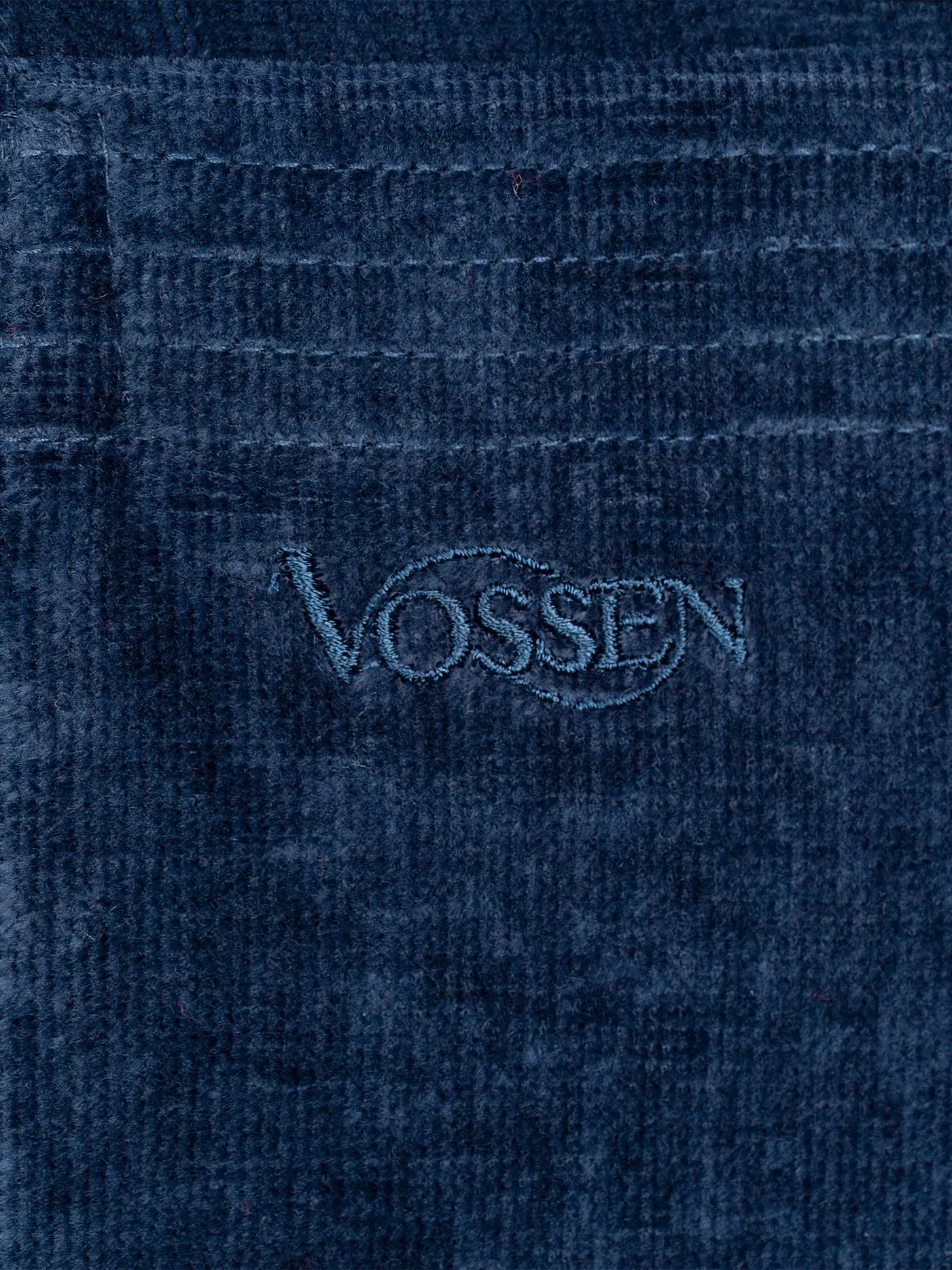 VOSSEN | Unisex Bademantel TEXAS Winternight | dunkelblau