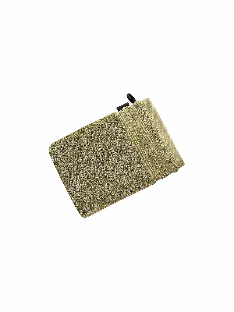 VOSSEN | Waschhandschuh Balance 16x22cm Fern Green | grün