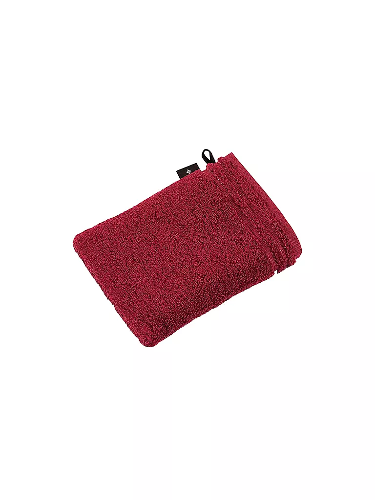 VOSSEN | Waschhandschuh CALYPSO FEELING 22x16cm Rubin | rot