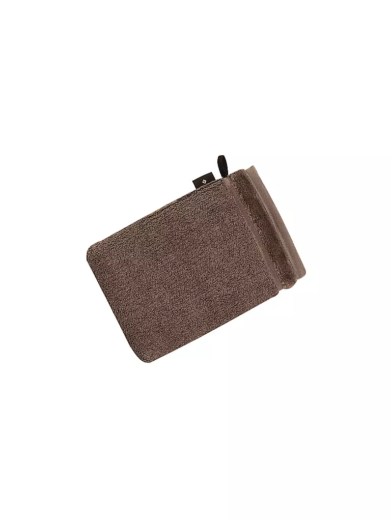 VOSSEN | Waschhandschuh PURE16x22cm Toffee | grün