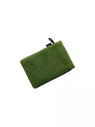 VOSSEN | Waschhandschuh VEGAN LIFE 16x22cm Blackberry | dunkelgrün