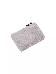 VOSSEN | Waschhandschuh VIENNA STYLE SUPERSOFT 16x22cm Dark Brown | silber