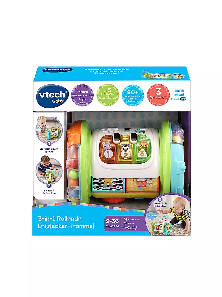 VTECH | 3-in-1 Rollende Entdecker-Trommel | keine Farbe