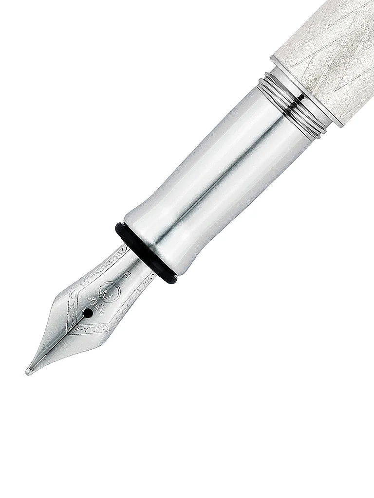 WALDMANN Pluma estilográfica AURA DAY plata de ley M plata