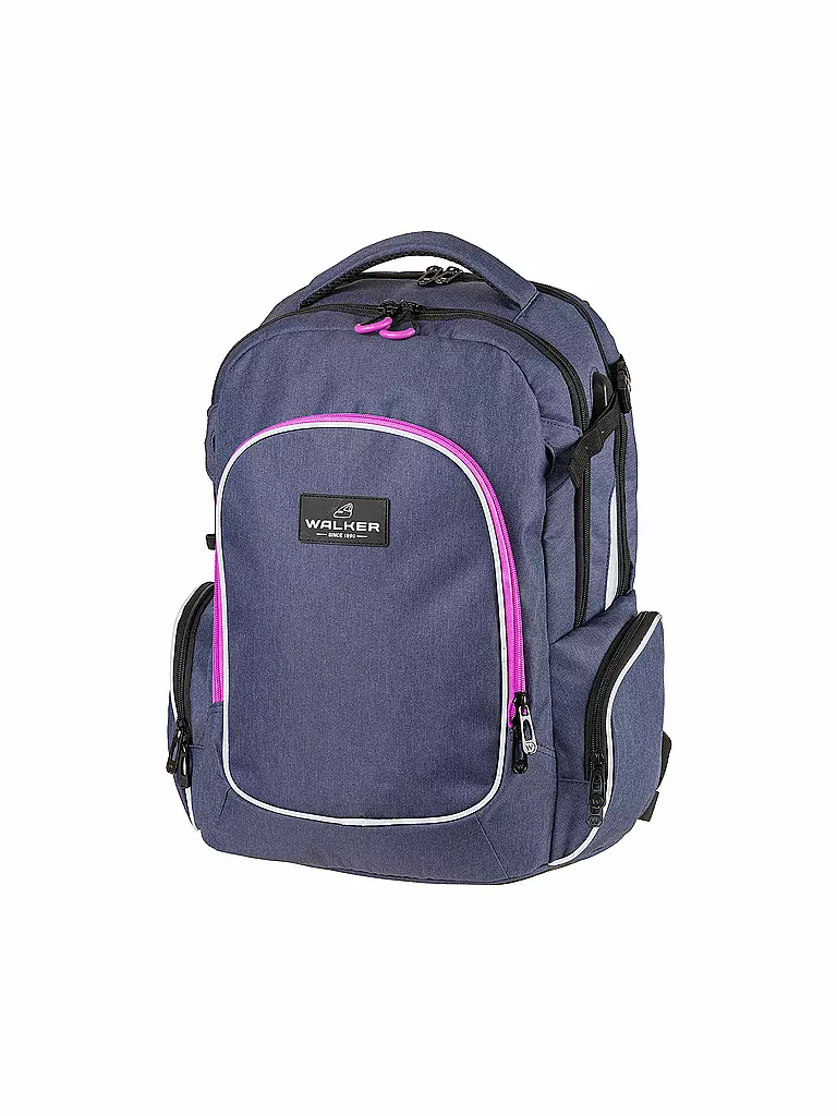 WALKER | Schulrucksack Campus Evo Wizzard Blue Ivy Pink | blau