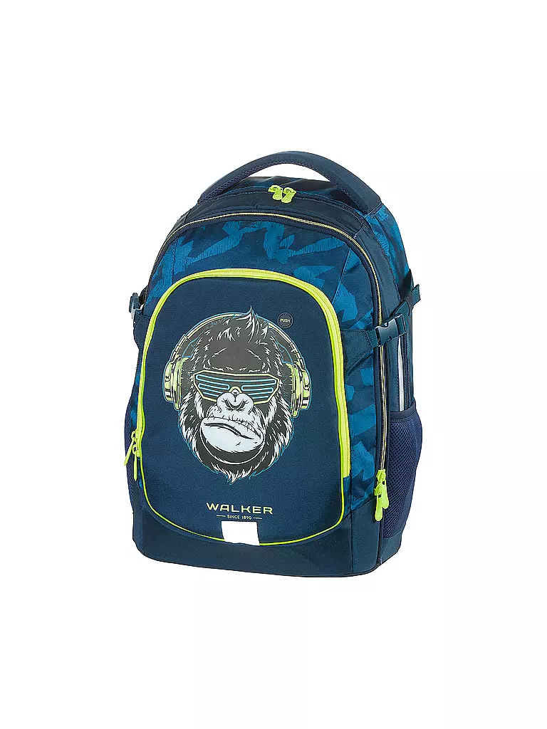 WALKER | Schulrucksack Fame 2.0 Gorilla Funk | petrol