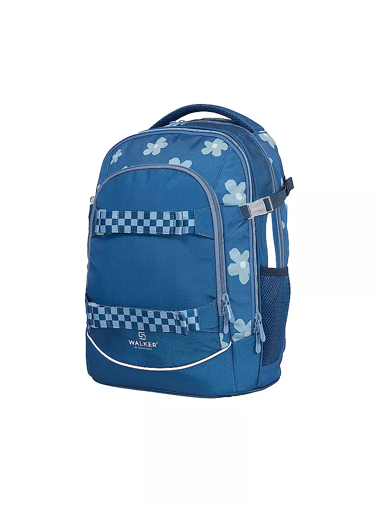 WALKER | Schulrucksack Fame 2.0 Uni 90ies Flower Blue | blau