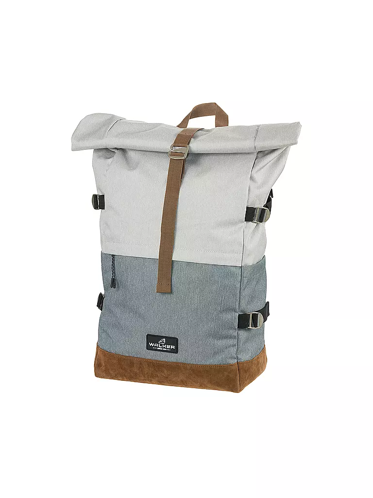 WALKER | Schulrucksack Roll Up Two Light Grey & Grey | hellgrau