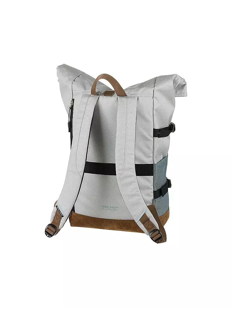 WALKER | Schulrucksack Roll Up Two Light Grey & Grey | hellgrau