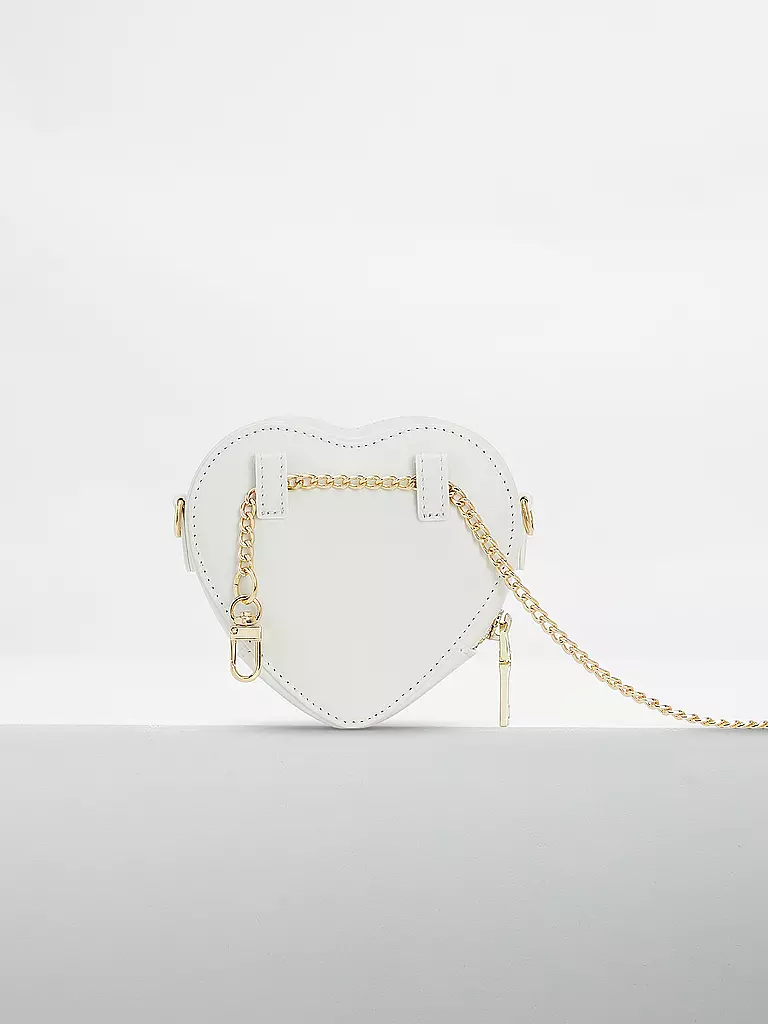 WEAT | Ledertasche - Umhängetasche Mini Heart | weiss