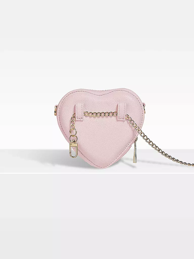 WEAT | Ledertasche - Umhängetasche Mini Heart | rosa