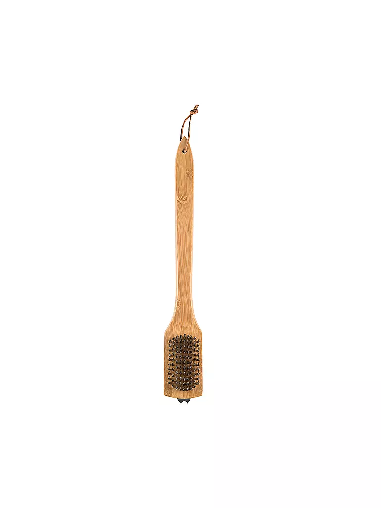 WEBER GRILL | Grillbürste mit Bambusholzgriff 46cm 6464 | braun