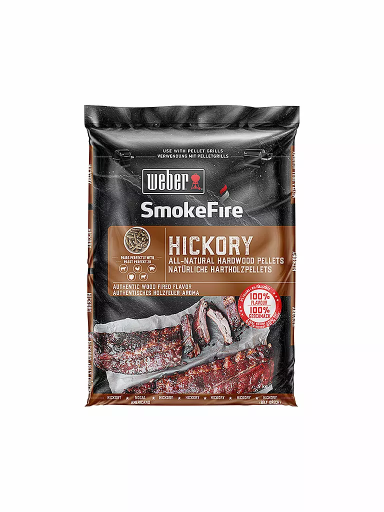 WEBER GRILL | Holzpellets Hickory 9kg 190102  | keine Farbe