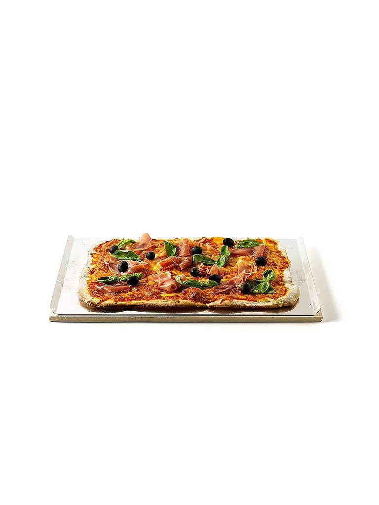 WEBER GRILL | Pizzastein eckig 44 x 30cm  | braun