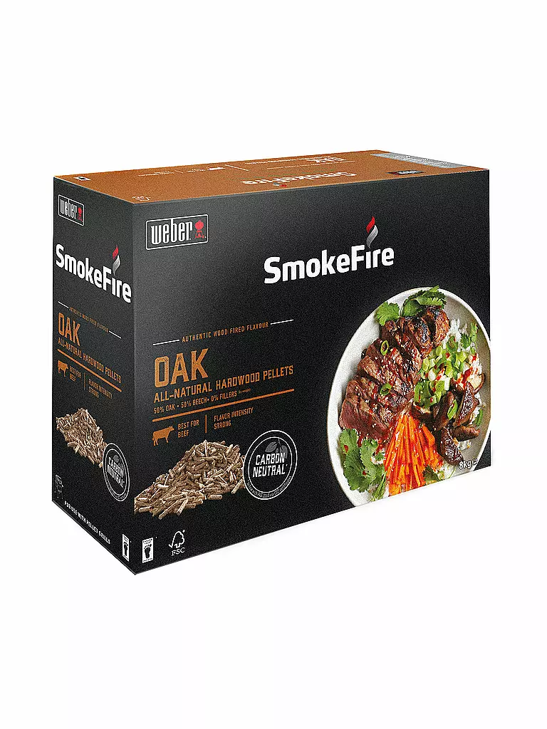 WEBER GRILL | Smokefire Holzpellets 8kg Eichenholz | braun