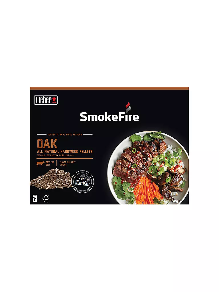 WEBER GRILL | Smokefire Holzpellets 8kg Eichenholz | braun