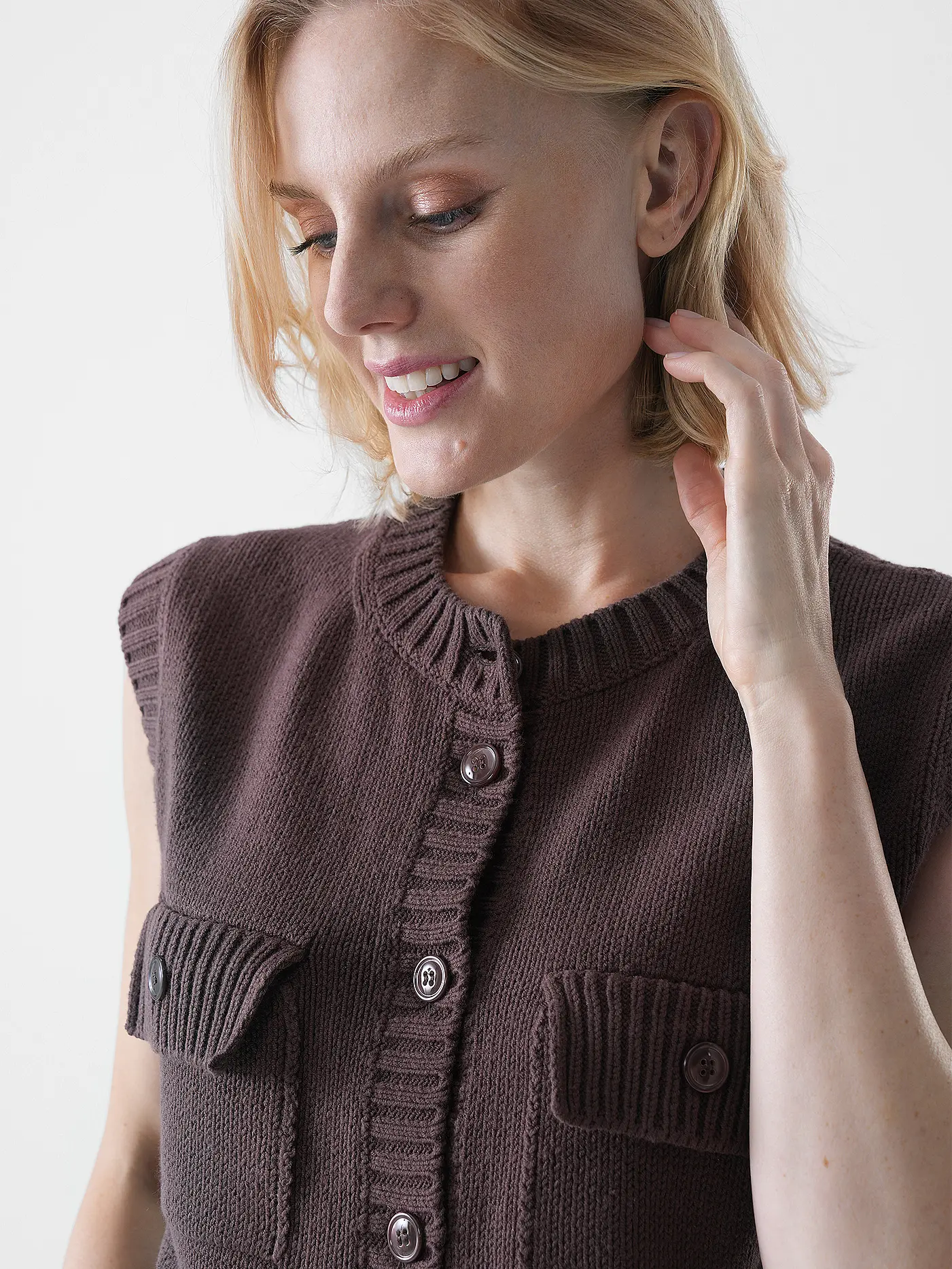 WEEKEND MAX MARA | Gilet CAPRARA | braun