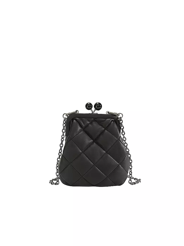 WEEKEND MAX MARA | Ledertasche -  Mini Bag  | schwarz