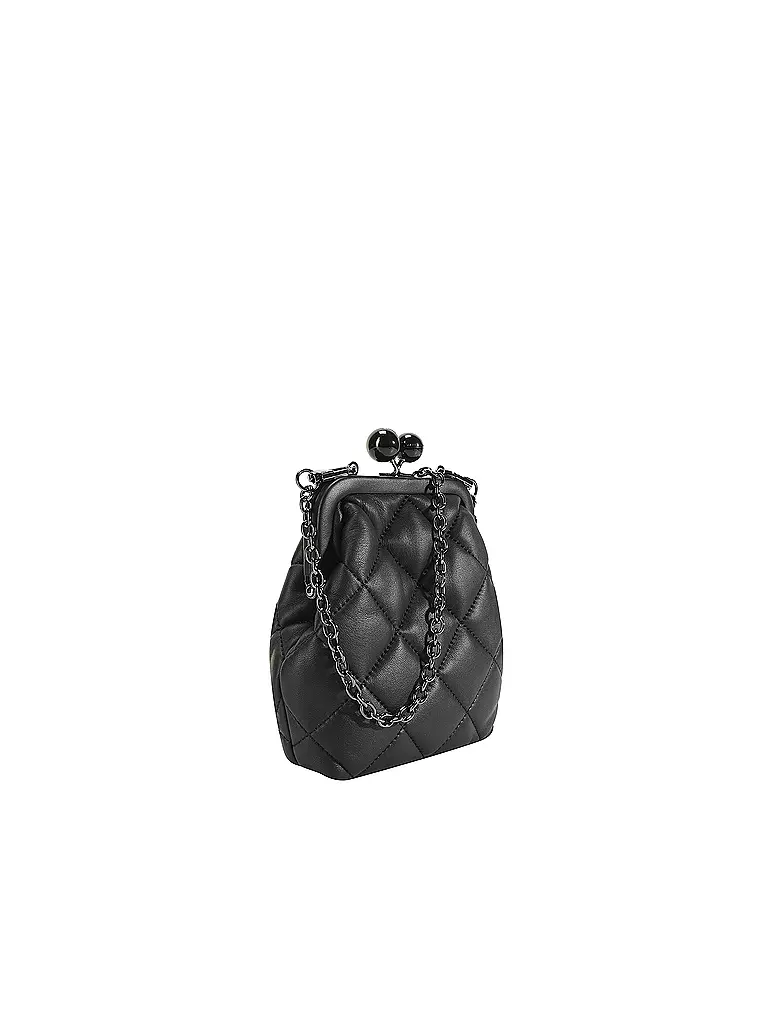 WEEKEND MAX MARA | Ledertasche -  Mini Bag  | schwarz