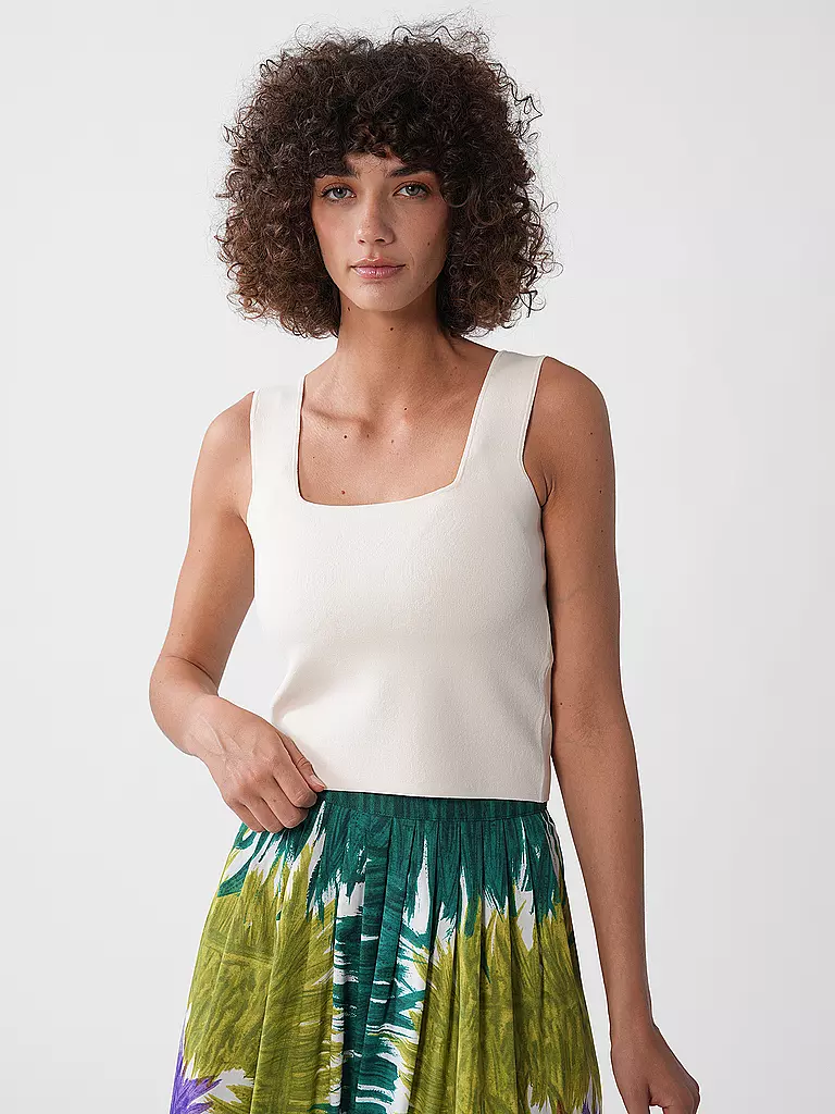 WEEKEND MAX MARA | Top Cropped Fit PILADE | creme