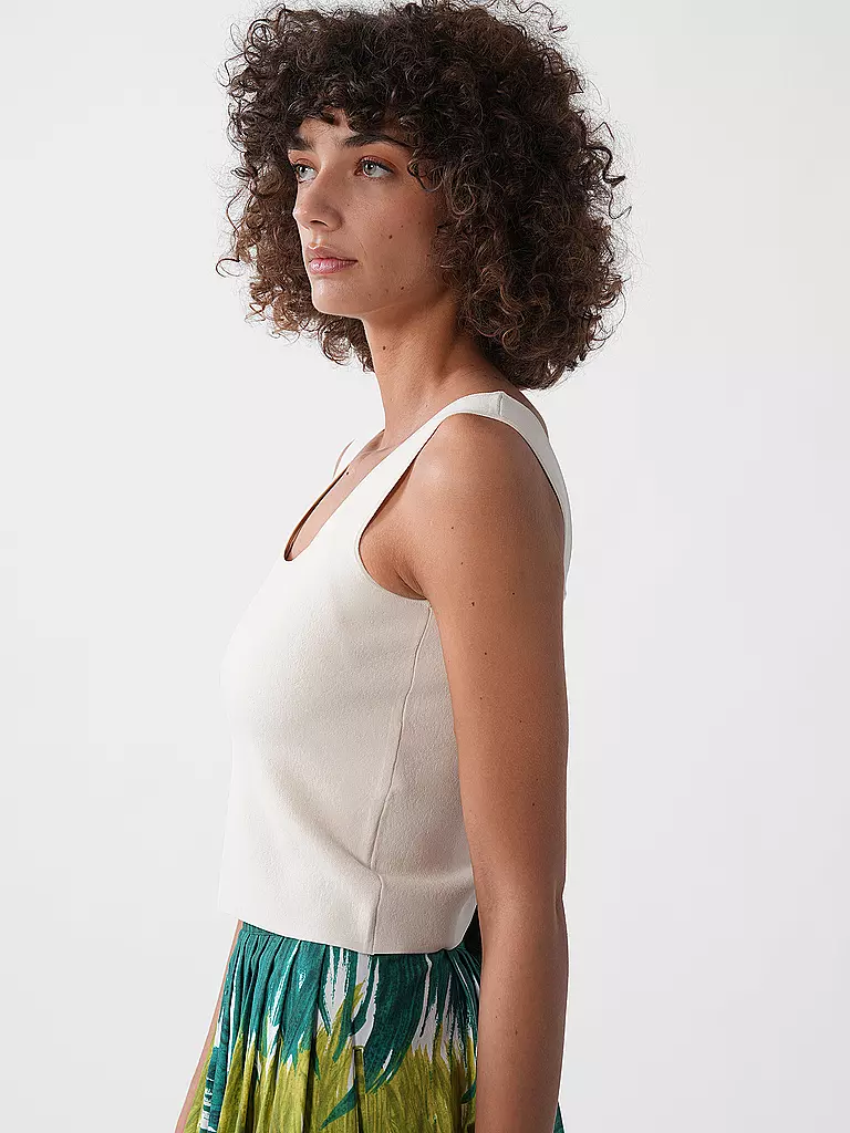 WEEKEND MAX MARA | Top Cropped Fit PILADE | creme