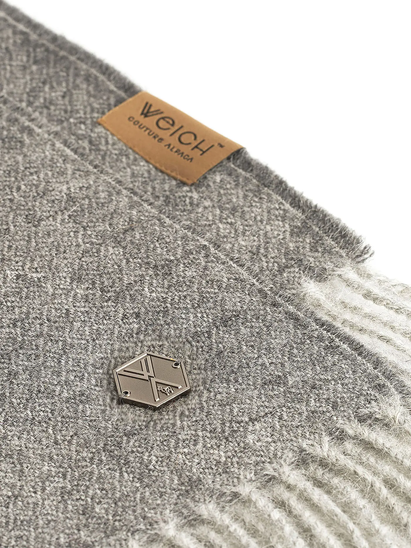 WEICH COUTURE ALPACA | Edelhaardecke BORREA 130x180cm Dark Grey  | grau