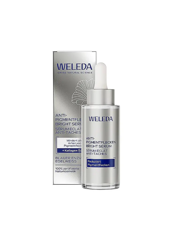 WELEDA | Anti-Pigmentflecken Bright Serum Blauer Enzian & Edelweiss 30ml | keine Farbe