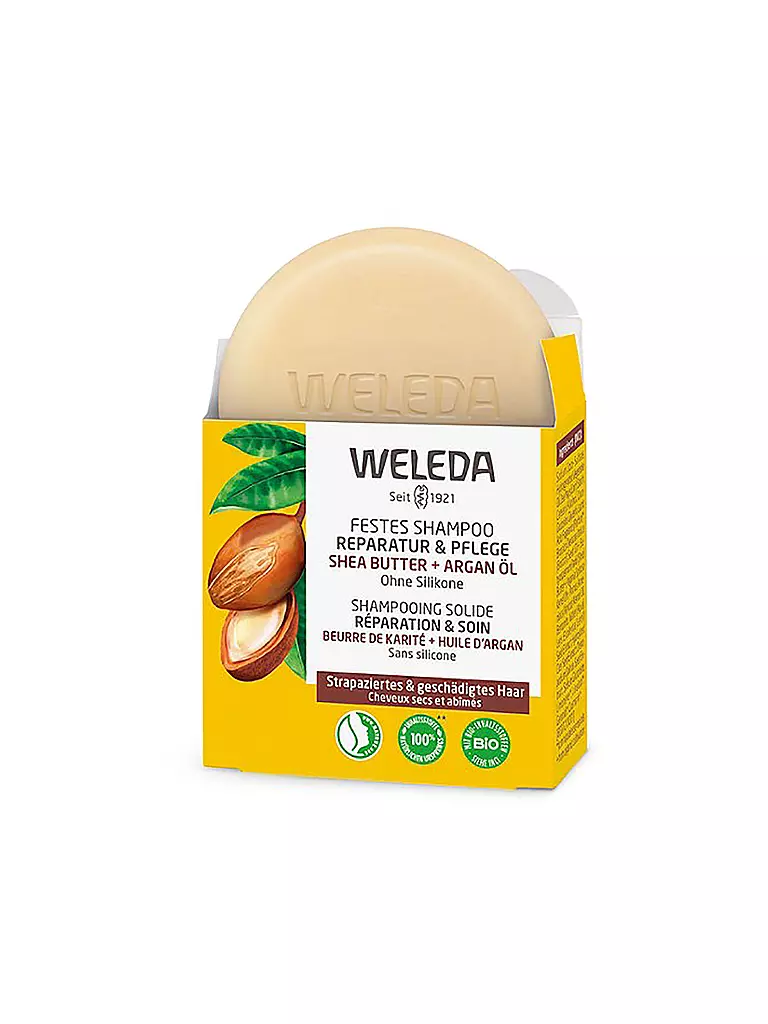 WELEDA | Festes Shampoo Reparatur und Pflege 50g | keine Farbe