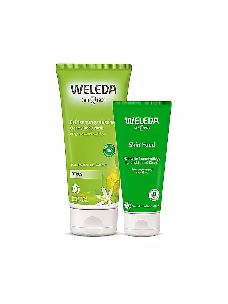 WELEDA | Geschenkset - Citrus / Skin Food 2020 200ml / 75ml | transparent