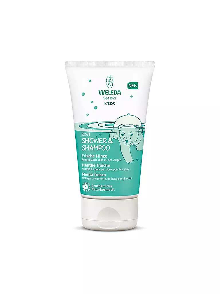 WELEDA | Kids 2in1 Shower & Shampoo Frische Minze 150ml | keine Farbe