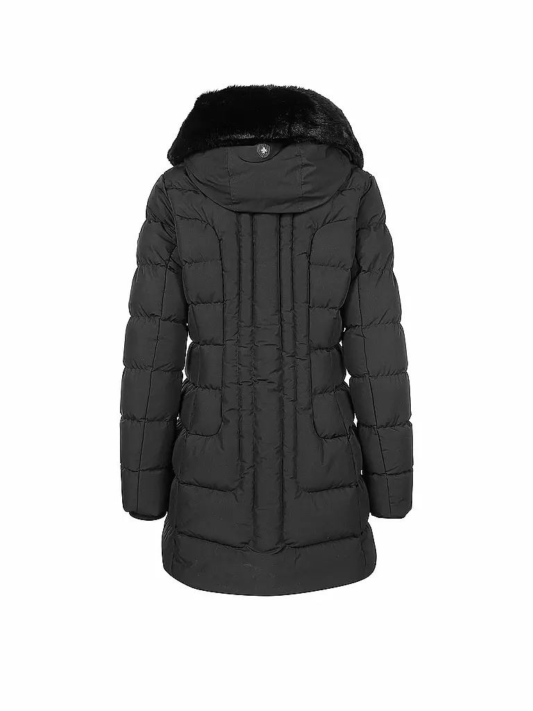 WELLENSTEYN | Steppjacke BELVITESSE LONG | schwarz