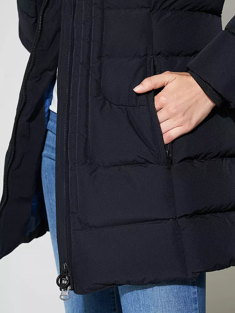 WELLENSTEYN | Steppjacke BELVITESSE LONG | dunkelblau