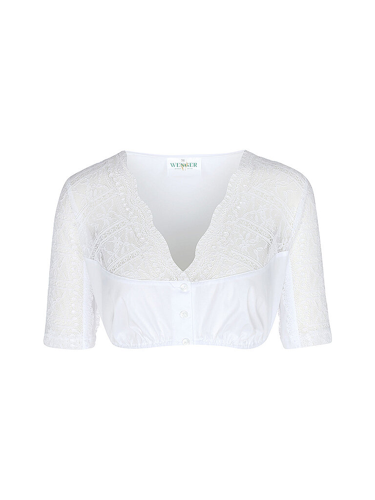 WENGER Dirndlbluse ANETTE weiss | 32