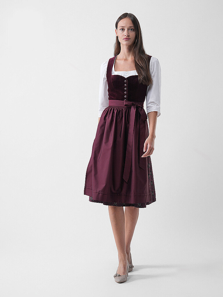 WENGER Dirndl ELLA dunkelrot | 34