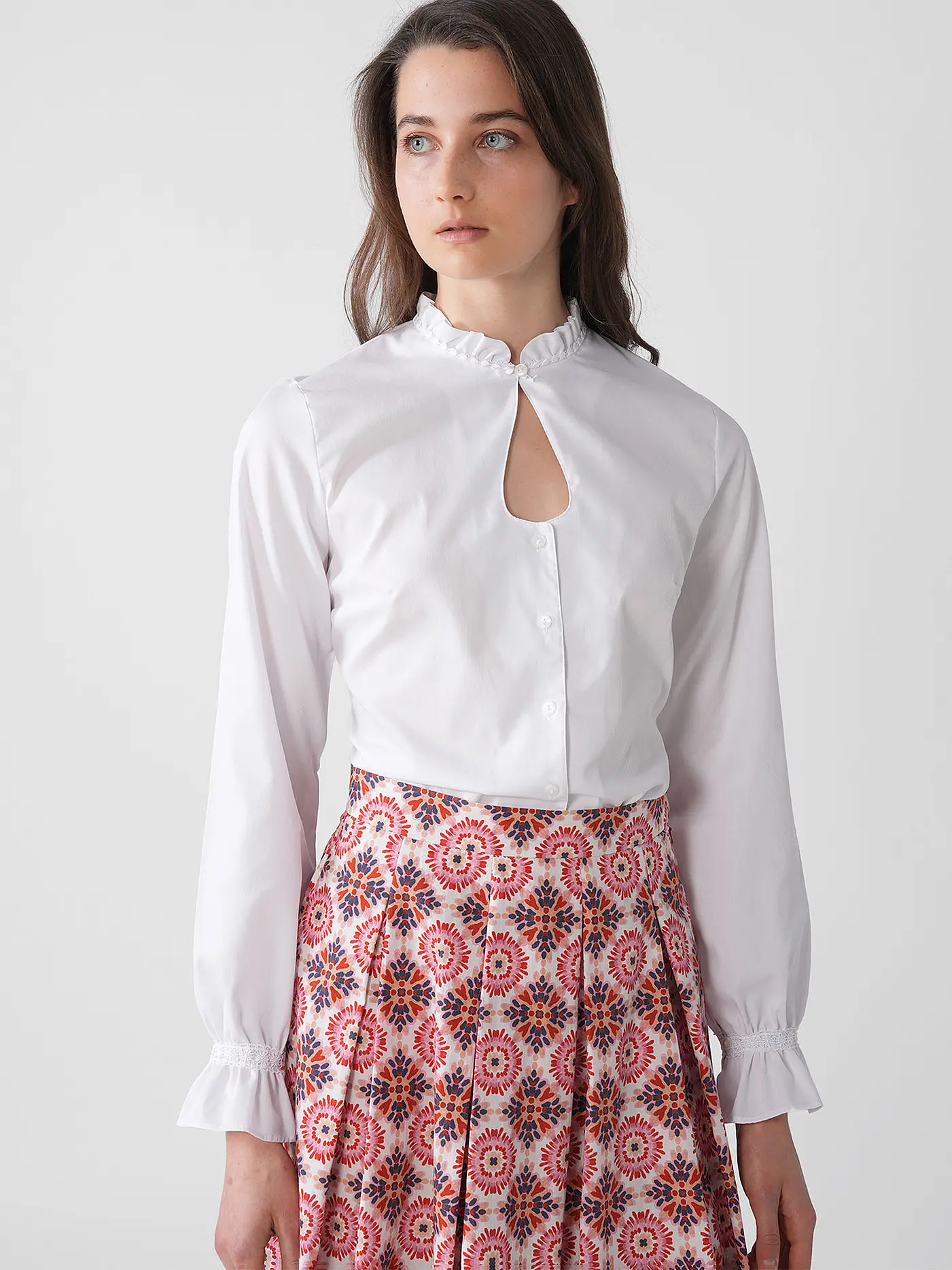 WENGER | Dirndlbluse ELBE | weiss