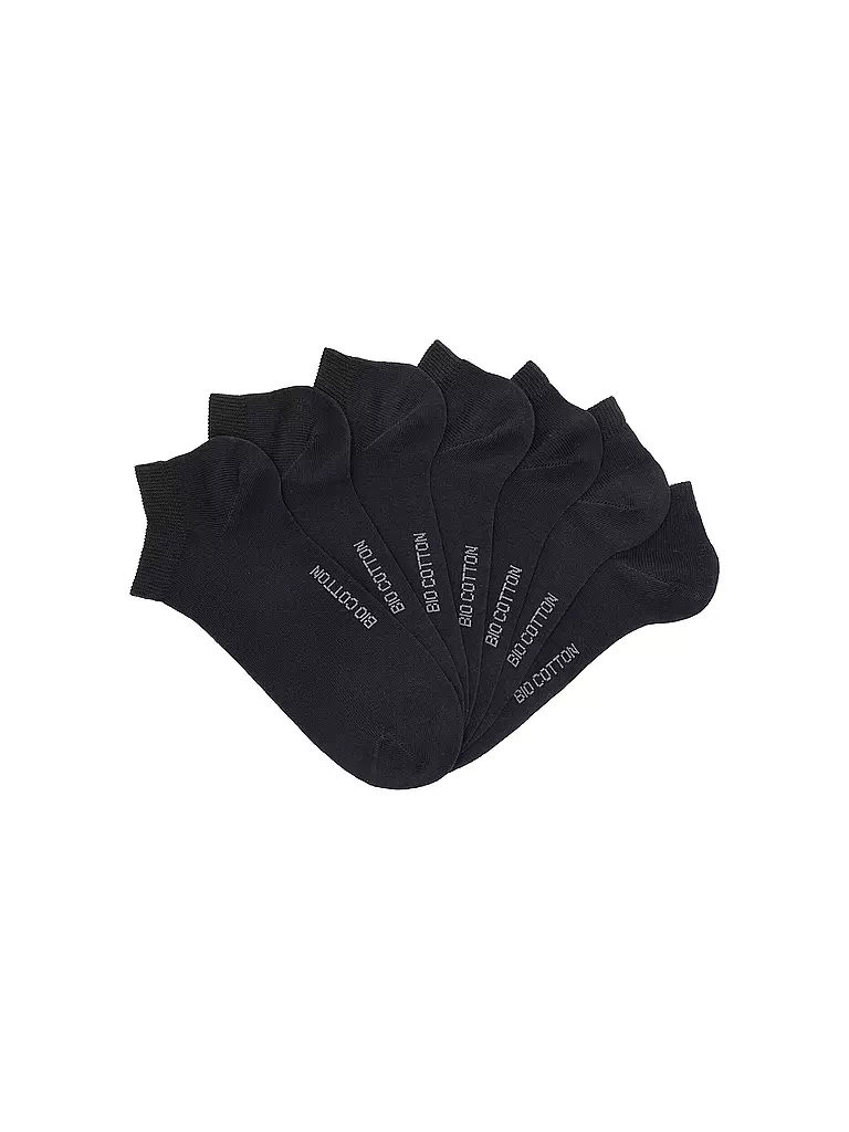 WILOX | Sneaker Socken 7er Pkg schwarz | schwarz