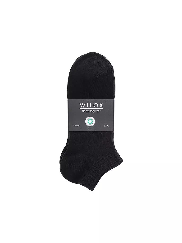 WILOX | Sneaker Socken 7er Pkg schwarz | schwarz