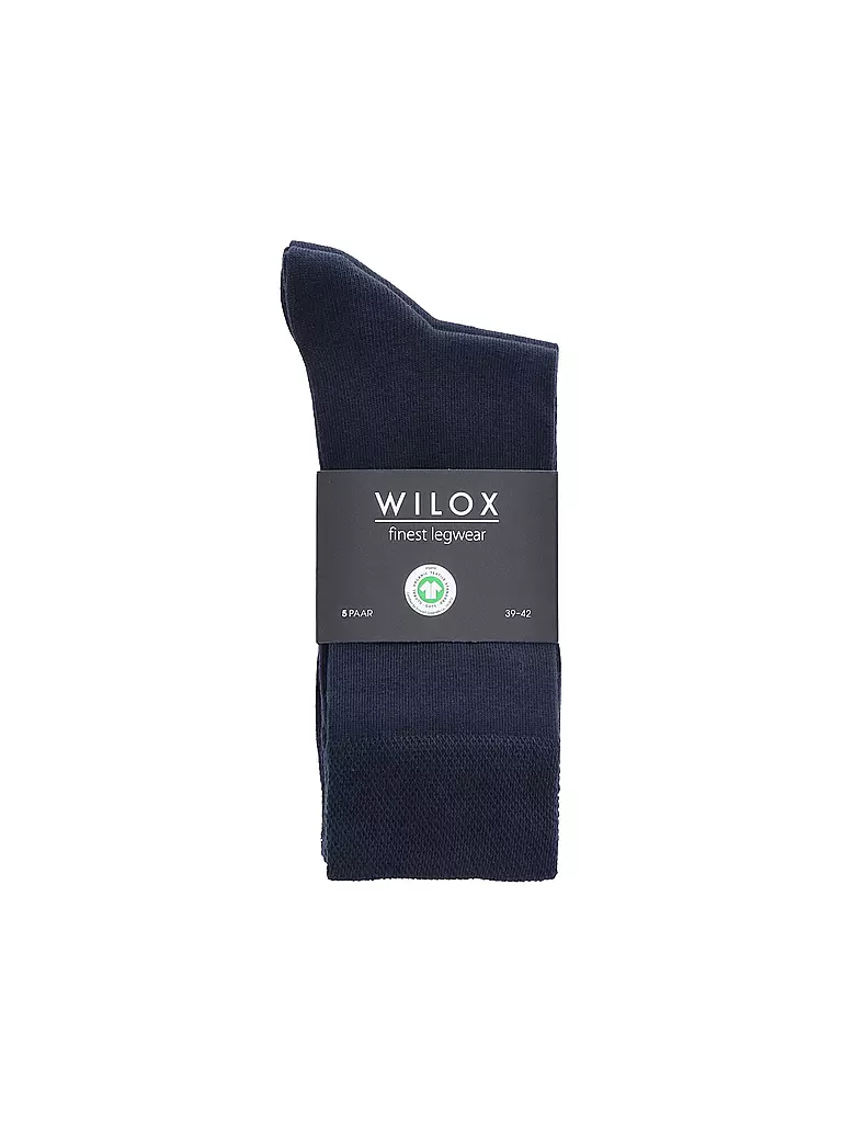WILOX | Socken 5er Pkg dunkelblau | dunkelblau