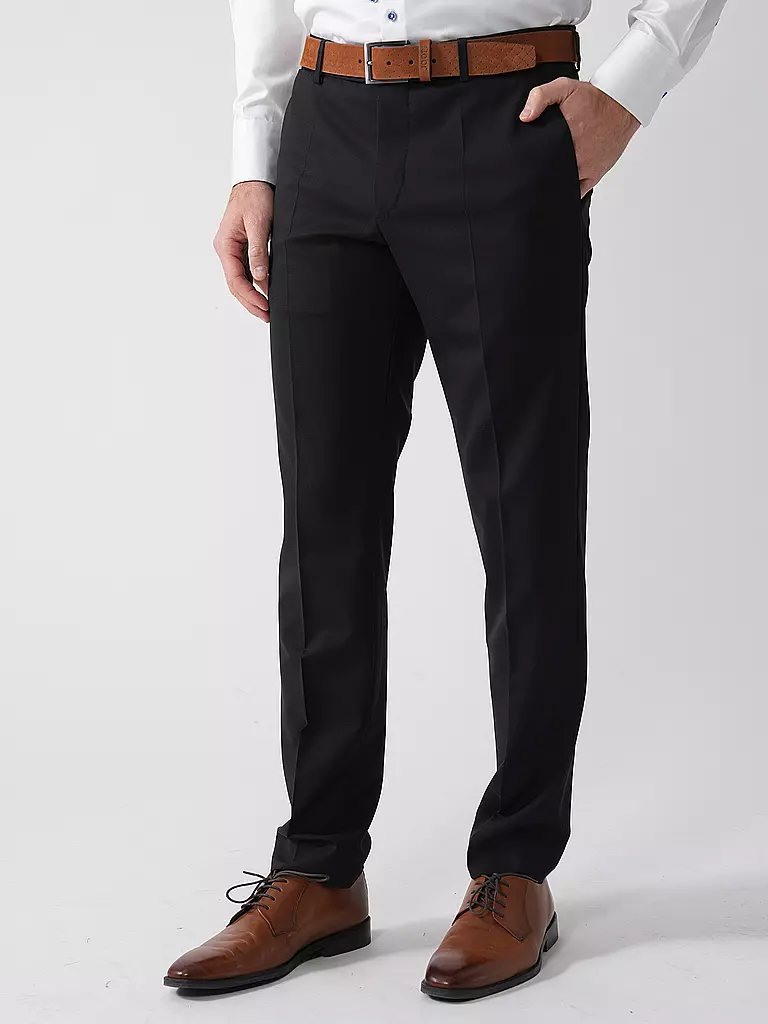WINDSOR | Anzughose Slim Fit BENE | schwarz