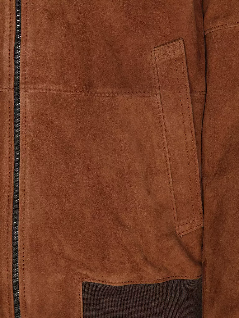 WINDSOR | Lederjacke BORELLO | orange