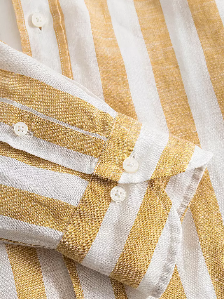 WINDSOR | Leinenhemd Regular Fit  | gelb