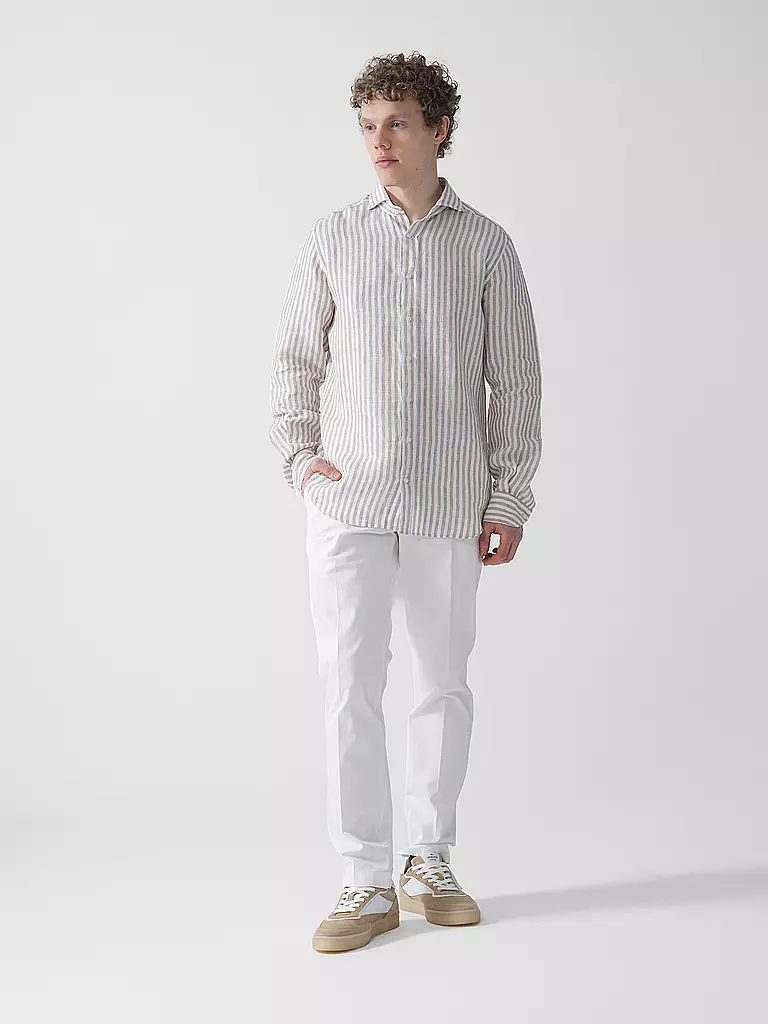 WINDSOR | Leinenhemd Regular Fit  | braun