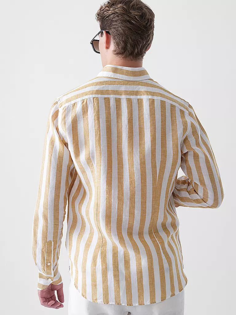 WINDSOR | Leinenhemd Regular Fit  | gelb